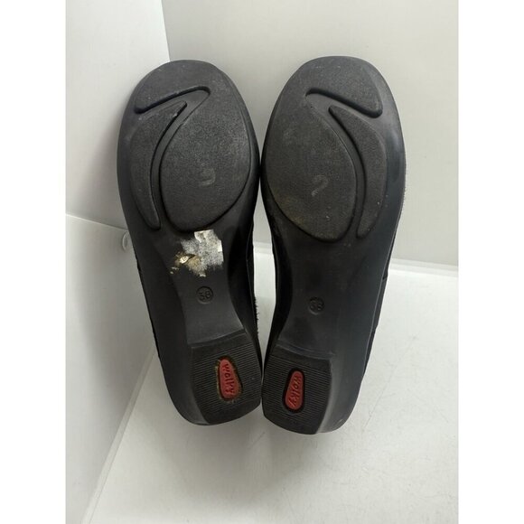 Wolky Women's Size 7.5 US 38 EU Mary Jane Walking Shoes Black Suede Platform - Picture 7 of 9